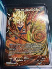 SS Son Goku Might in the Making GOLD STAMP Foil Dragon Ball Super Gioco di Carte | NM