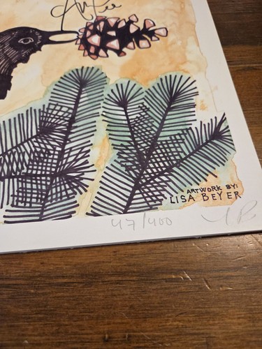 Amos Lee Signed Concert Poster 2011  Moore Crystal Ballroom Limited Numbered - Picture 2 of 7