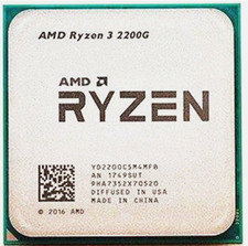 Used AMD Ryzen 3 2200G 4-Core 3.5GHz YD2200C5M4MFB Socket AM4 65W CPU Processor