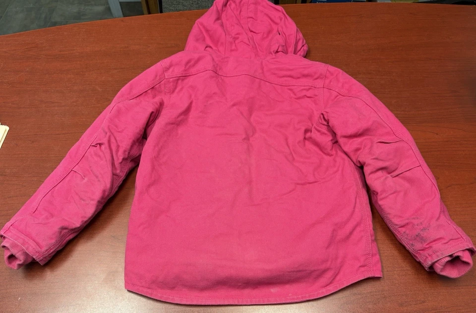 Chaqueta/abrigo de pato rosa Carhartt para niñas talla XS o 6 Foto 3 de 3