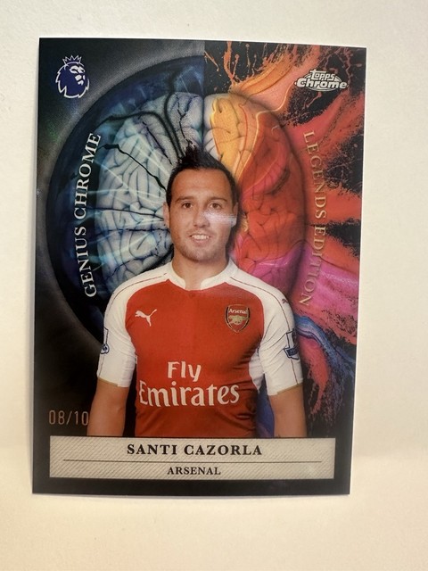 Topps 2026 Premier League Chrome Genius Chrome Santi Cazorla /10 SSP Arsenal
