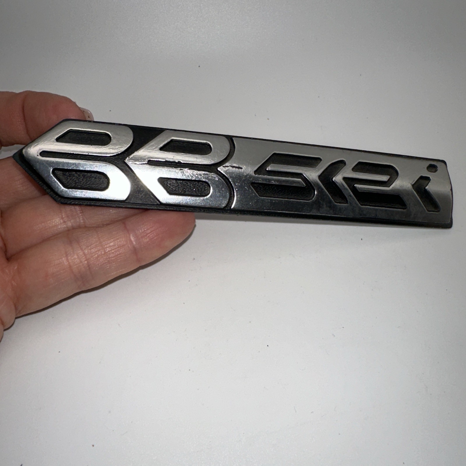 FERRARI BB512 Black chromed aluminum script for Ferrari 135 mm. Two Available