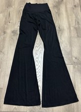 Aerie Offline Real Me Flare Crossover Hi-Rise Leggings Size Medium Black