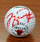 Michael Jordan Signed Ball Autographed Red Ink Chicago Bulls Golf Ball NO/COA