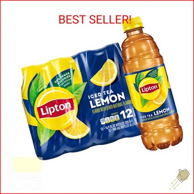 Lipton Iced Tea Lemon, 16.9 Fl Oz Bottles (Pack of 12)