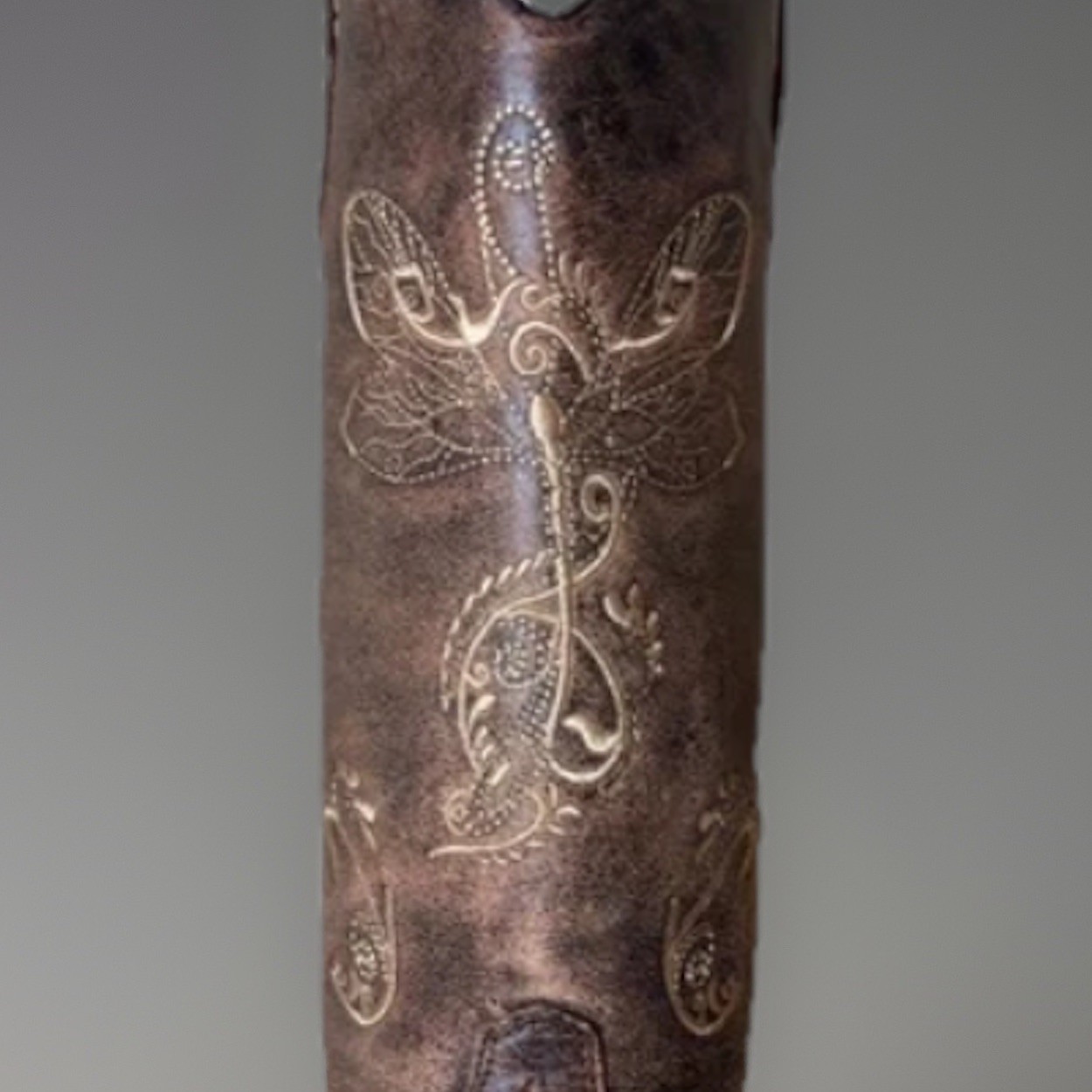 Circle G Handcrafted Rustic Leather Embroidered D… - image 6