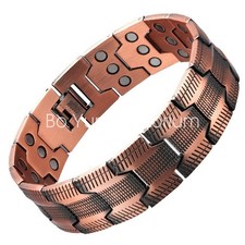 100 Pure Copper Bracelet 3500 Gauss Magnetic Therapy Strong Healing Regulator