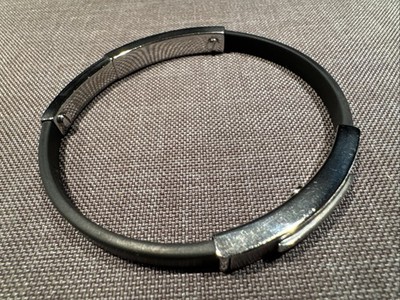 Herrenarmband Nomination Edelstahl Kautchuck, 1 Diamant, 20-22cm Größe