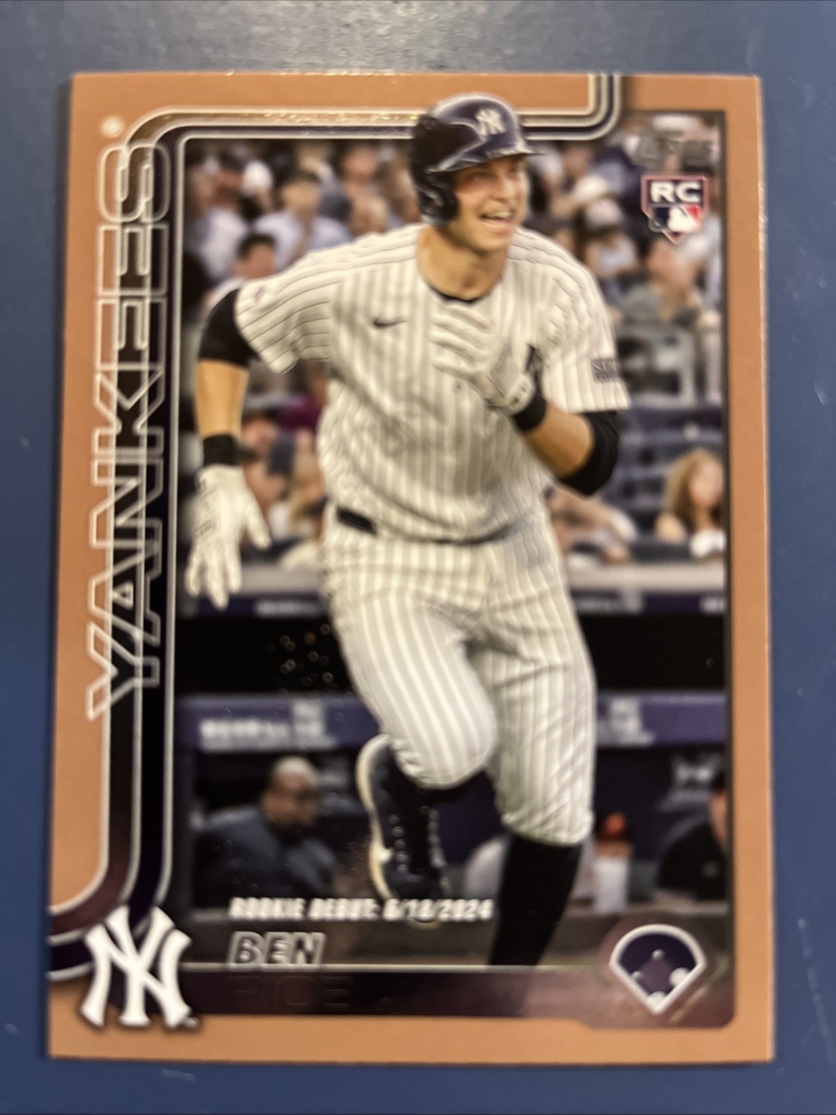 2025 Topps Update Ben Rice RC Gold Border Rookie Debut #US25 /2025 Yankees ⚾️