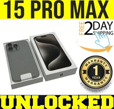APPLE IPHONE 15 PRO MAX 512GB NATURAL (FACTORY UNLOCKED) ✅ 1 YR WARRANTY ✅❖O/B❖
