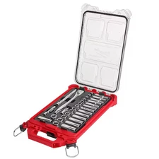 Milwaukee Tool 48-22-9482 32Pc 3/8" Metric Ratchet And Socket Set With Packout