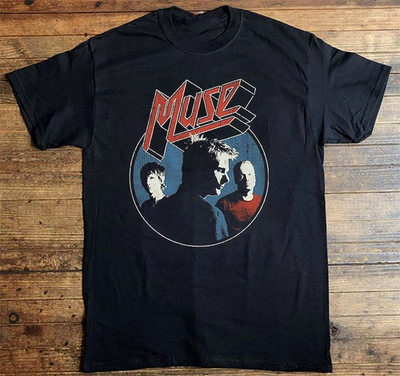 NEW Muse Band Retro T Shirt Black All Size S-5Xl Gift Fan