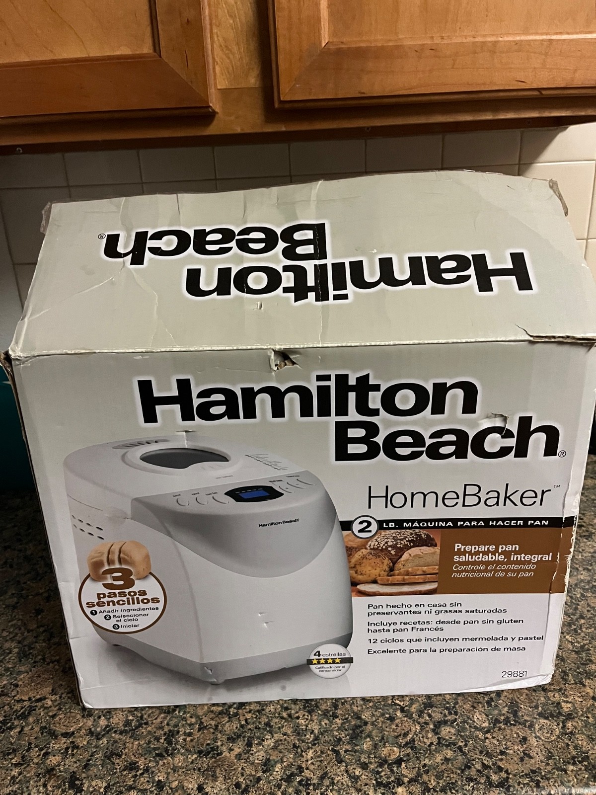 Hamilton Beach 29881 2 lb Digital Home Baker Bread Maker - W