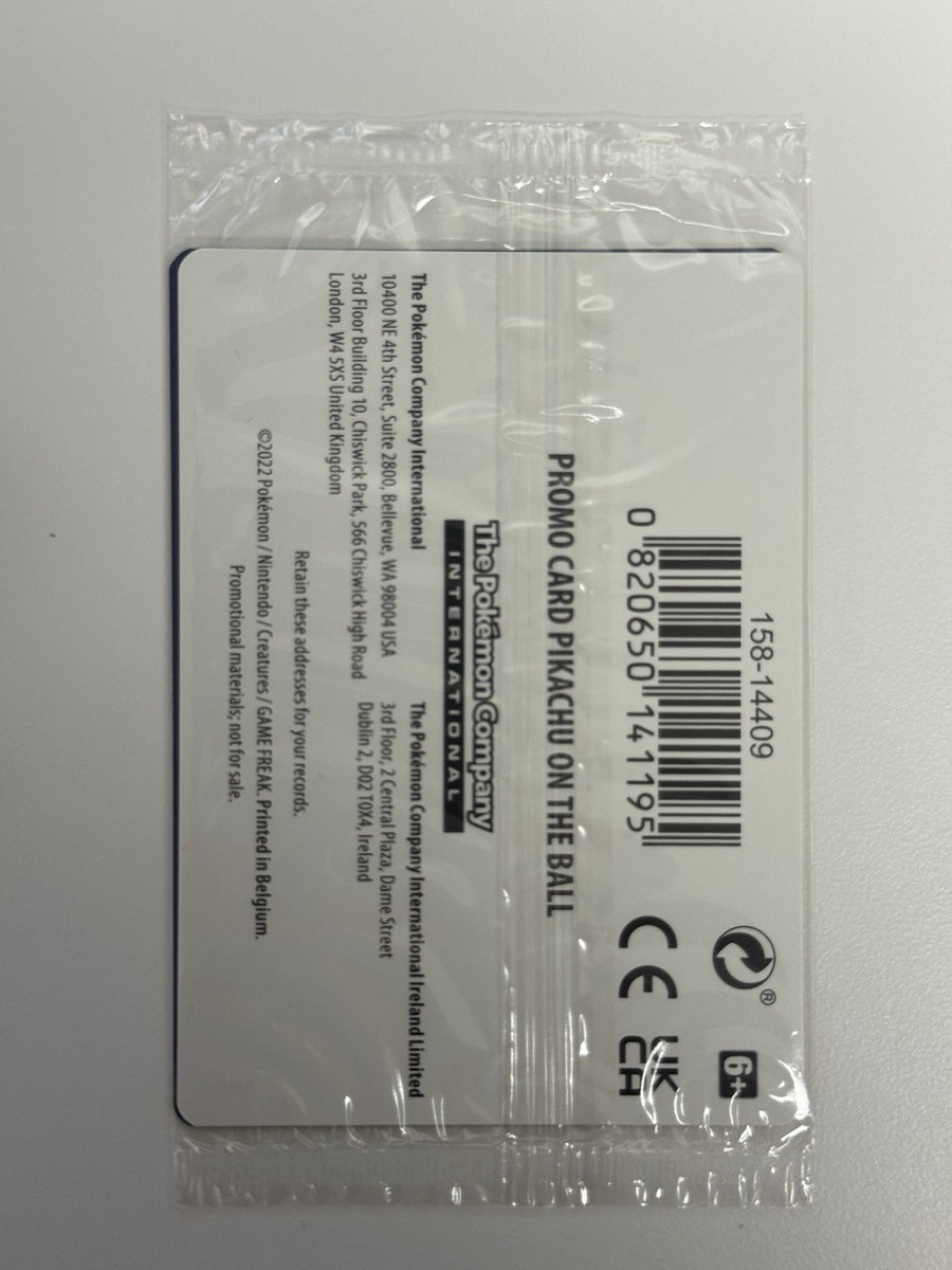 Pokémon Pikachu on the Ball 001/005 UK Promo SEALED | eBay