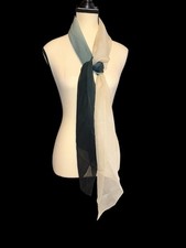 100 Silk Hand Rolled In Japan Black Gray Cream