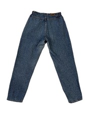 Vintage Lee Jeans Womens 10 petite 80s high rise mom western medium wash blue