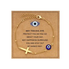 Triple Threat Protection Bracelet for Women,Evil Eye Natural Healing Crystal ...