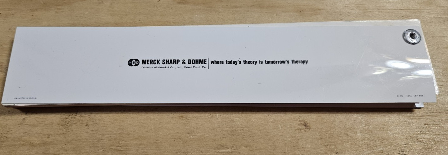 Vintage MERCK SHARP &DOHME THE ELECTROCARDIO GUIDE REPRESENTATIVE ECG CONDITIONS