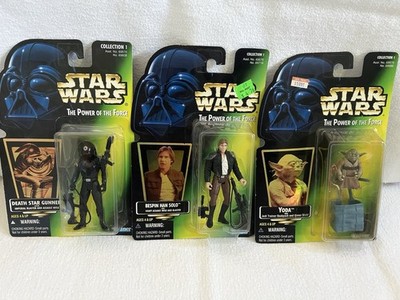 Lot of 3 Star Wars Power of the Force Action Figures Includes: Yoda Brand New