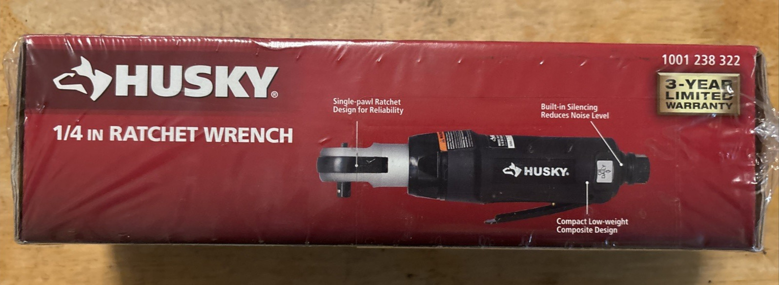 Husky 1/4" Air Ratchet Wrench (1001 238 322)... FREE S&H!