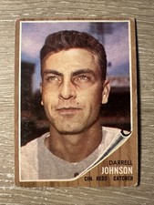 1962 Topps - DARRELL JOHNSON - Cincinnati Reds Vintage