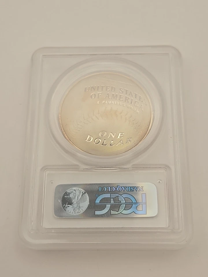2014-P S$1 Baseball Hall of Fame PCGS PR70DCAM - Image 4 of 4