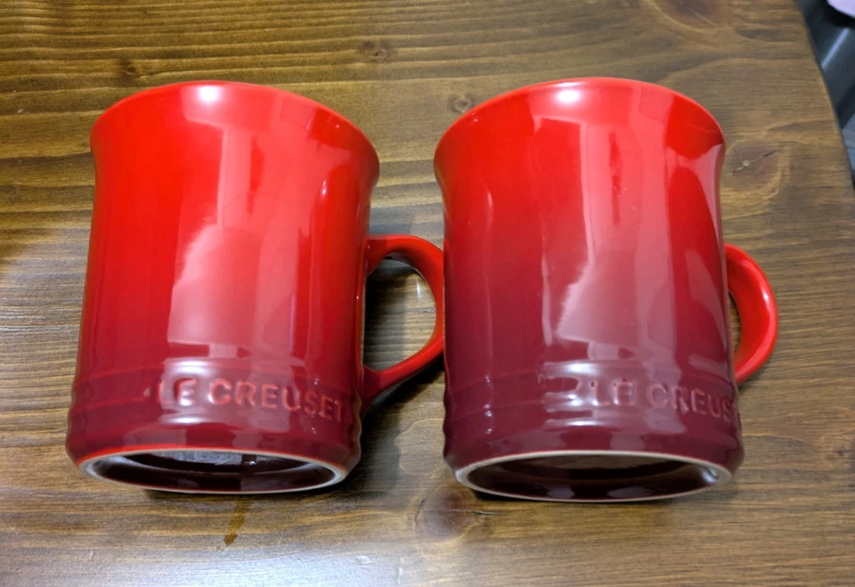 Juego de tazas de café de gres Le Creuset 2ea 14 oz tazas NUEVO Foto 2 de 4