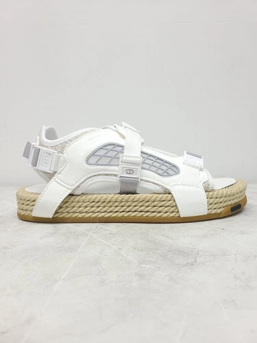 Sandales Dior blanches obliques jacquard Atlas 43 52843871