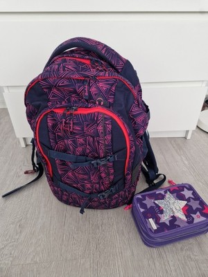 SATCH Pack- Pink Bermuda Schultasche Schulrucksack mit Mäppchen