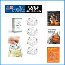 Dishwasher Safe Glass Fermentation Weights - Perfect for Fresh Homemade Pickles