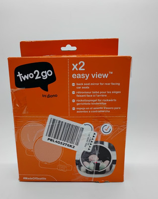 Diono Easy View Baby Car Mirror -2-Pack -Adjustable Rear-Facing View for SUV/Car