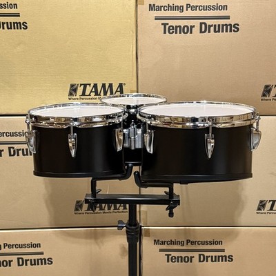 Tama Starlight Trio Marching Tenor Set - 8''/10''/12'' - Satin Black