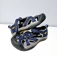 KEEN Sandals Youth Size 4 Venice H2 Hiking Waterproof Comfort Navy Blue Grey