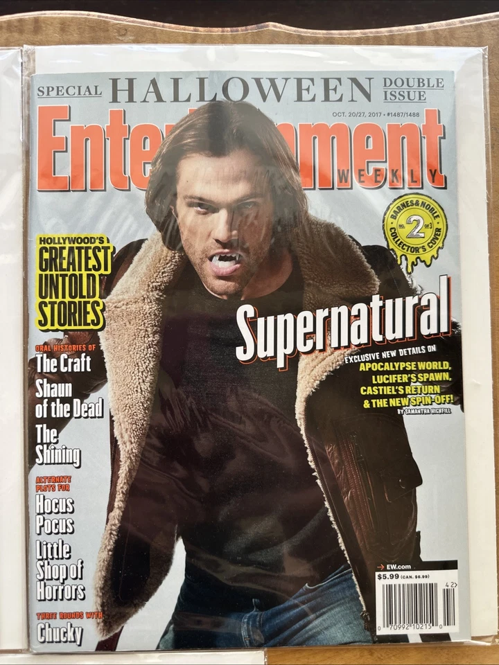 ENTERTAINMENT WEEKLY SUPERNATURAL HALLOWEEN 3 COVER SET OCTOBER 2017 - Image 3 of 4