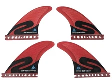 Komunity surfboard Fins large Quad fin fits Futures Simon Anderson 1.0 honeycomb