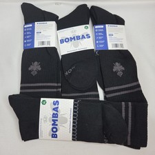 Bombas Unisex Black Mid To Over Calf Size Extra Large QTY 4 pairs 