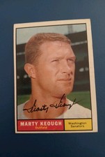 1961 Topps #146 Marty Keough Signed Autograph Senators EX-NM