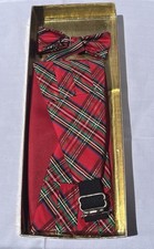 Red Bow tie And Cummerbund Set