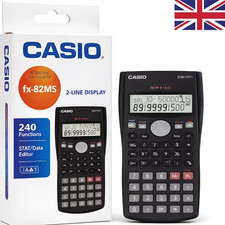 Casio FX82MS Advanced Scientific Calculator for A-Level & Gcse's -2 LINE DISPLAY