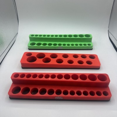 Mac Tools Magnetic Socket Trays  Mechanic Tool Saver  Lot Of 3 (SHM25-G / SHM38)