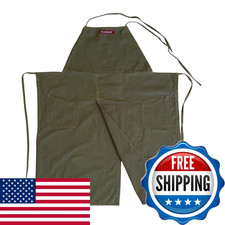 Claypron Olive Green The Original Split Apron For Potters Chefs And Gardeners