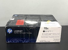 Cartuchos de tóner negro HP 78A CE278AD (paquete de 2) nuevos con detalles en la caja