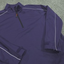 Brooks Brothers Sweater Mens Large 1/4 Zip Pullover Country Club Prosport