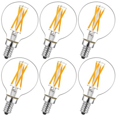 e12 dimmable g16.5 Light Bulb 6W Equal 60 Watt 600lm AC120V e12 Candelabra Bu...