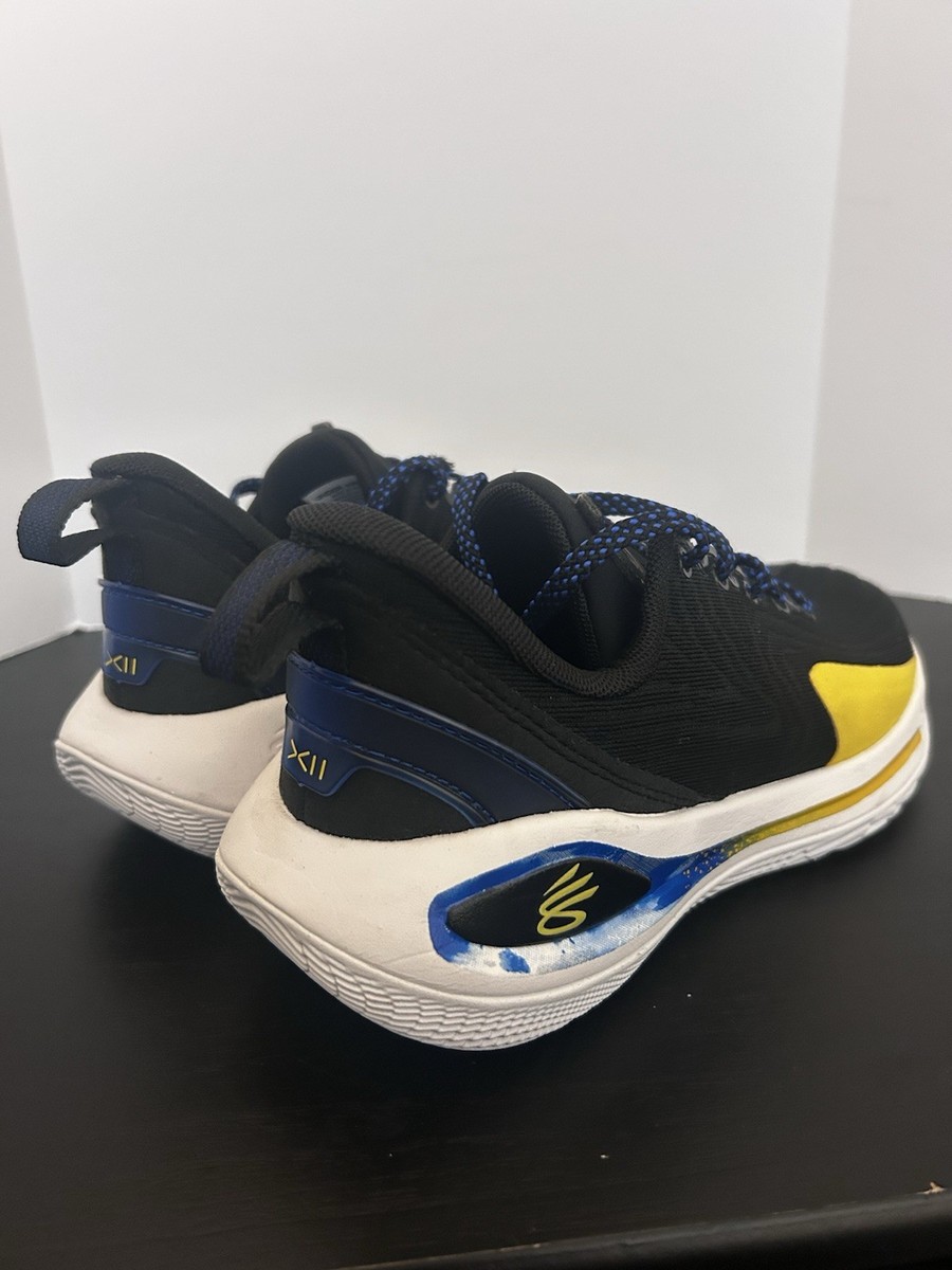 Under Armour GS Curry 12 Dub Nation Boys Youth 4Y Black Yellow