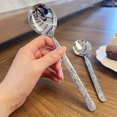 Long Handled Stainless Steel Coffee Spoon Cold Drink Ice Cream Tea Spoon