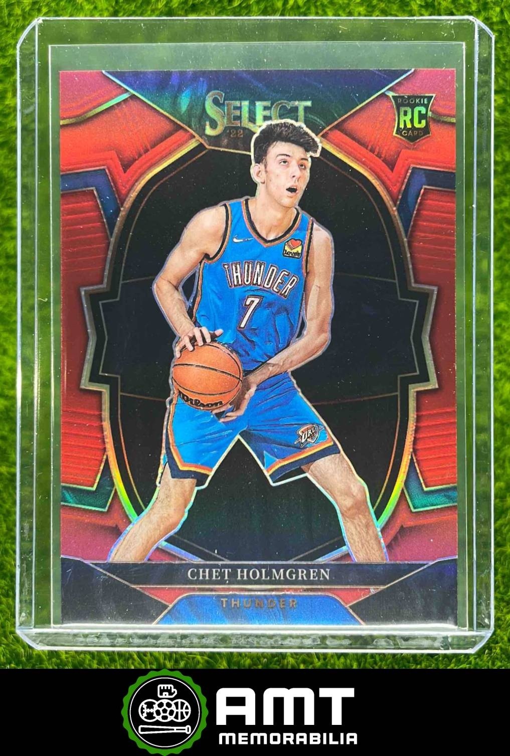 Chet Holmgren RC 2022-23 Panini Select 186/199 Red Oklahoma City Thunder #83