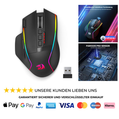 Kabellose Gaming Maus 16000 DPI 2.4G USB-C RGB