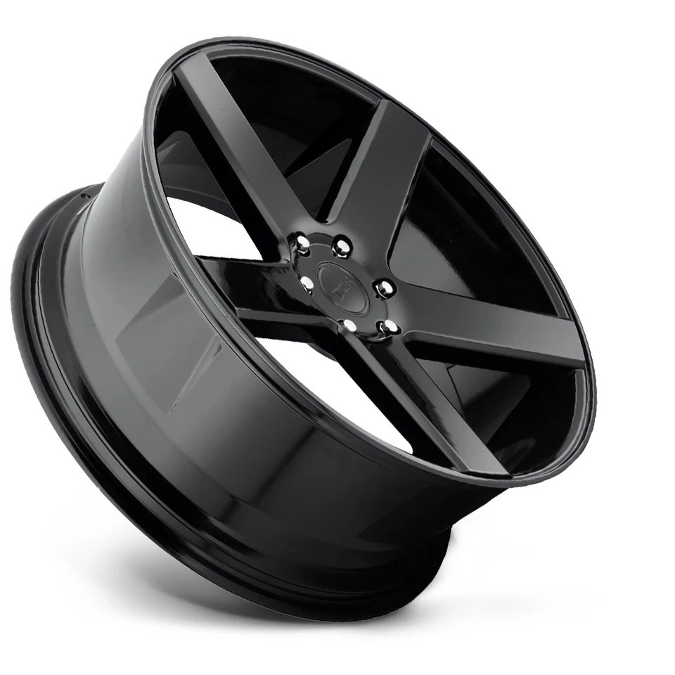 Juego 4 llantas DUB S216 Baller 22x9,5 5x5 negro brillante 22" 11 mm para llantas Chevy GMC Foto 4 de 4