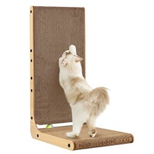 Cat Scratcher L Shape Large,26.8 in Cat Scratching Pad for Indoor Cats,Cardboard